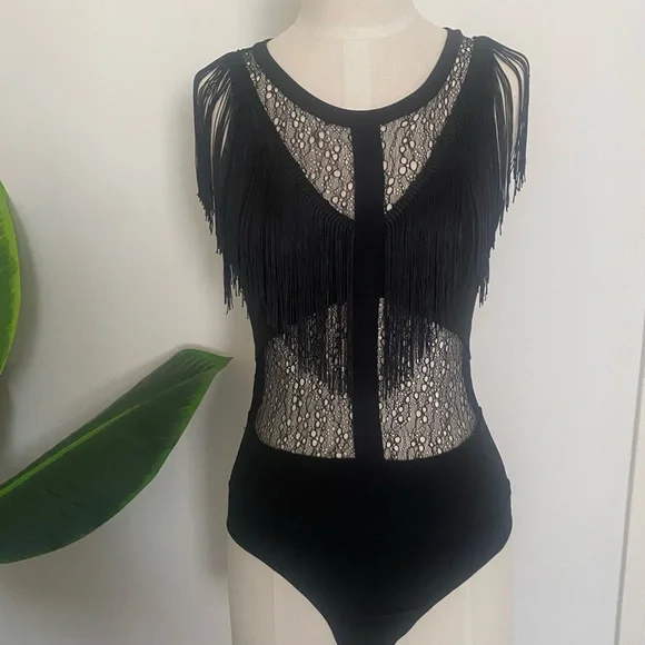 Festival Fringe and Lace Bodysuit - Picture 6 of 9